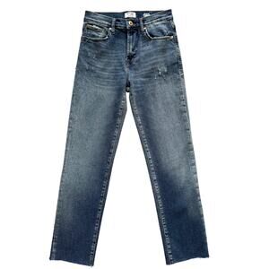 Kensie Jeans Women's Size 2/26 Sz 2 Blue Allie High Rise Slim Straight Preppy